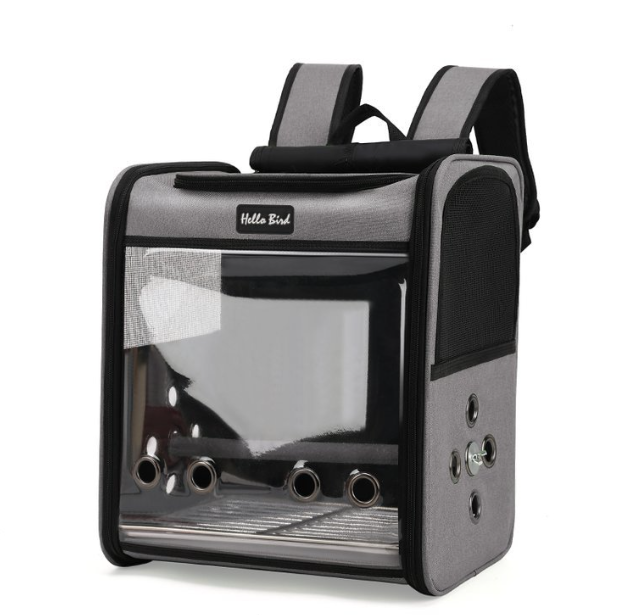 Travel Back Pack with Clear Viewing Panel for Birdies