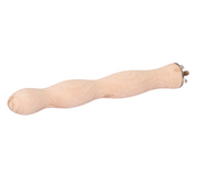 Natural Wood Rippled Exercise Bird Perch