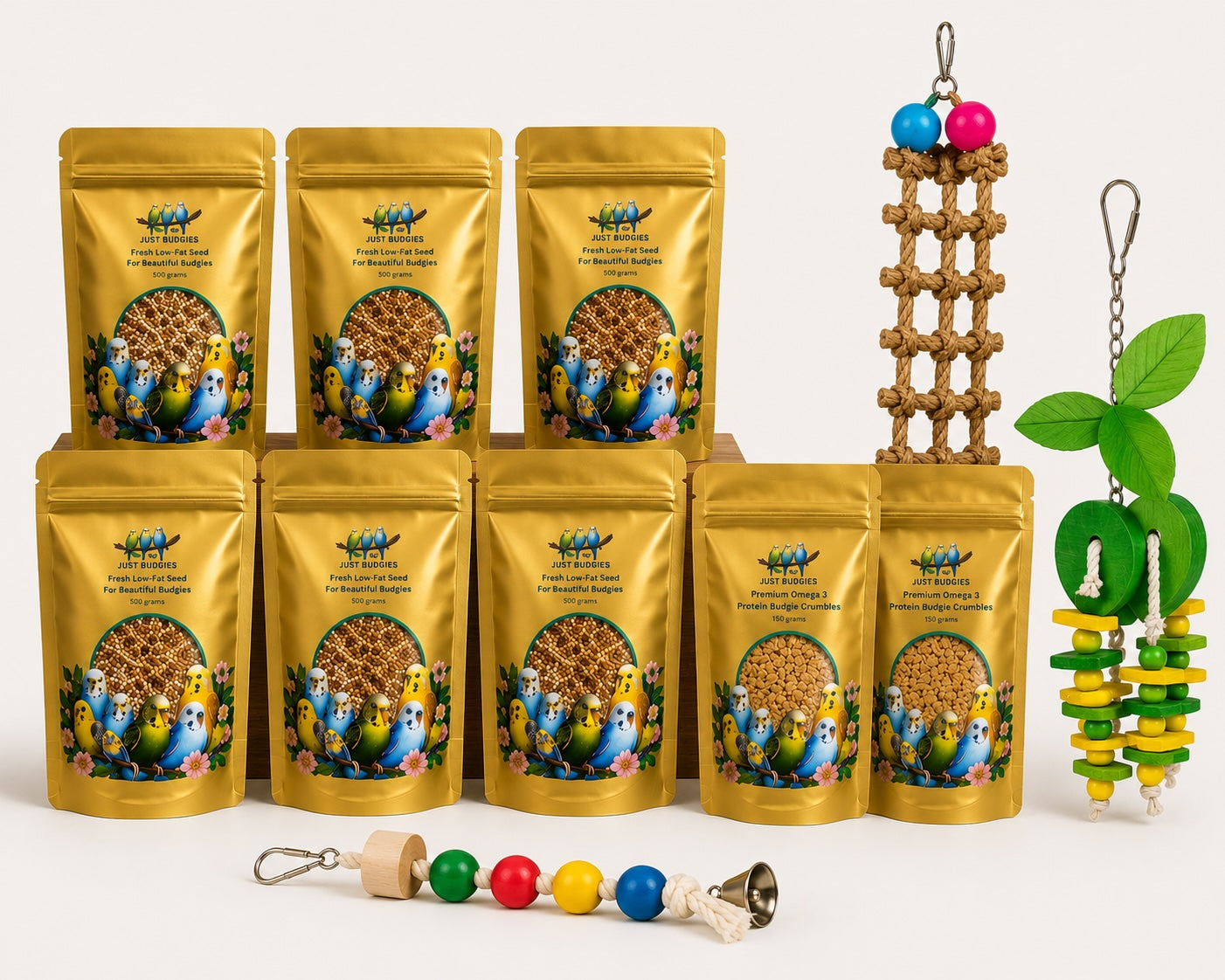 Fresh Low-Fat Budgie Seed For Beautiful Budgies