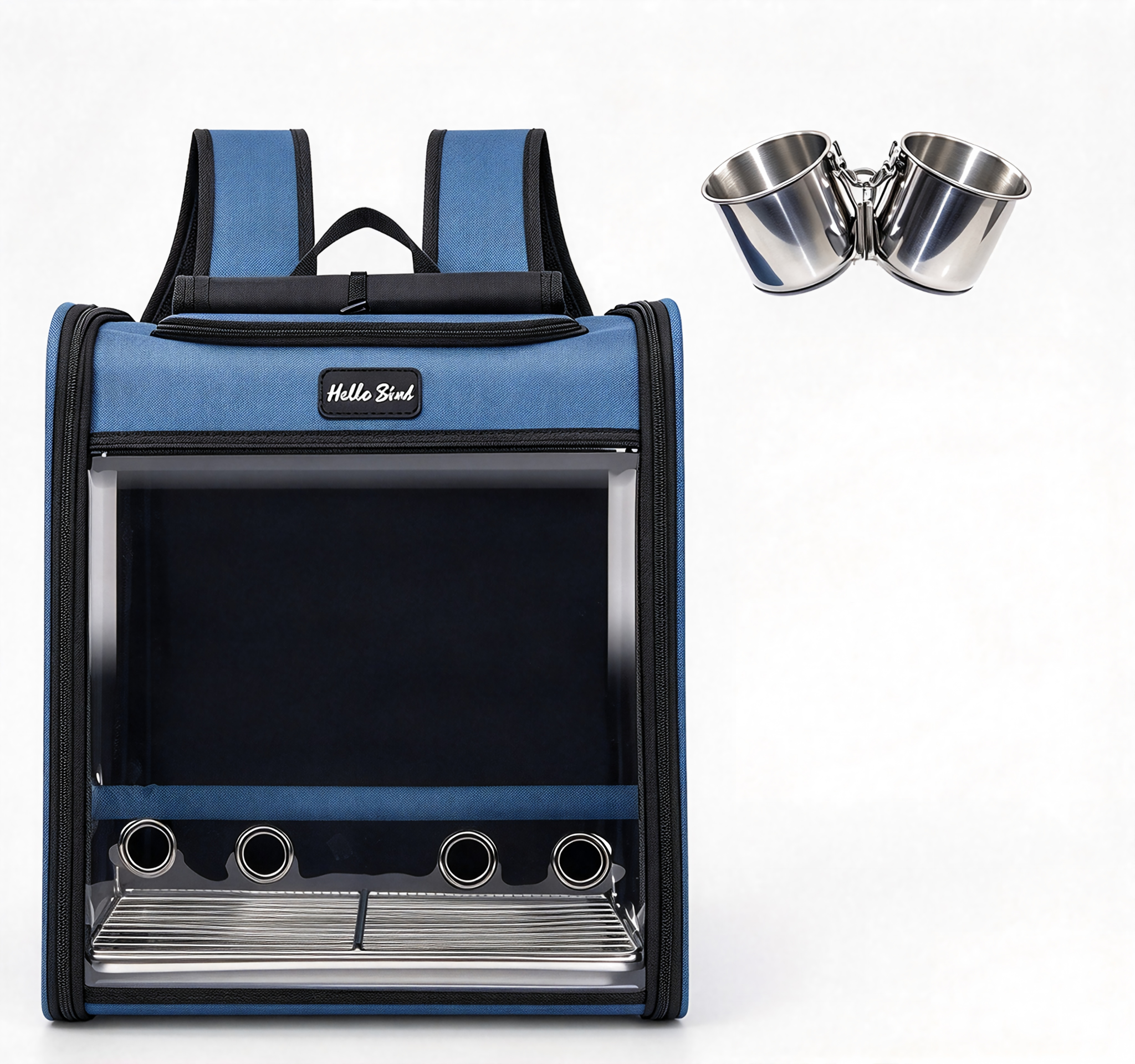Travel Back Pack with Clear Viewing Panel for Birdies