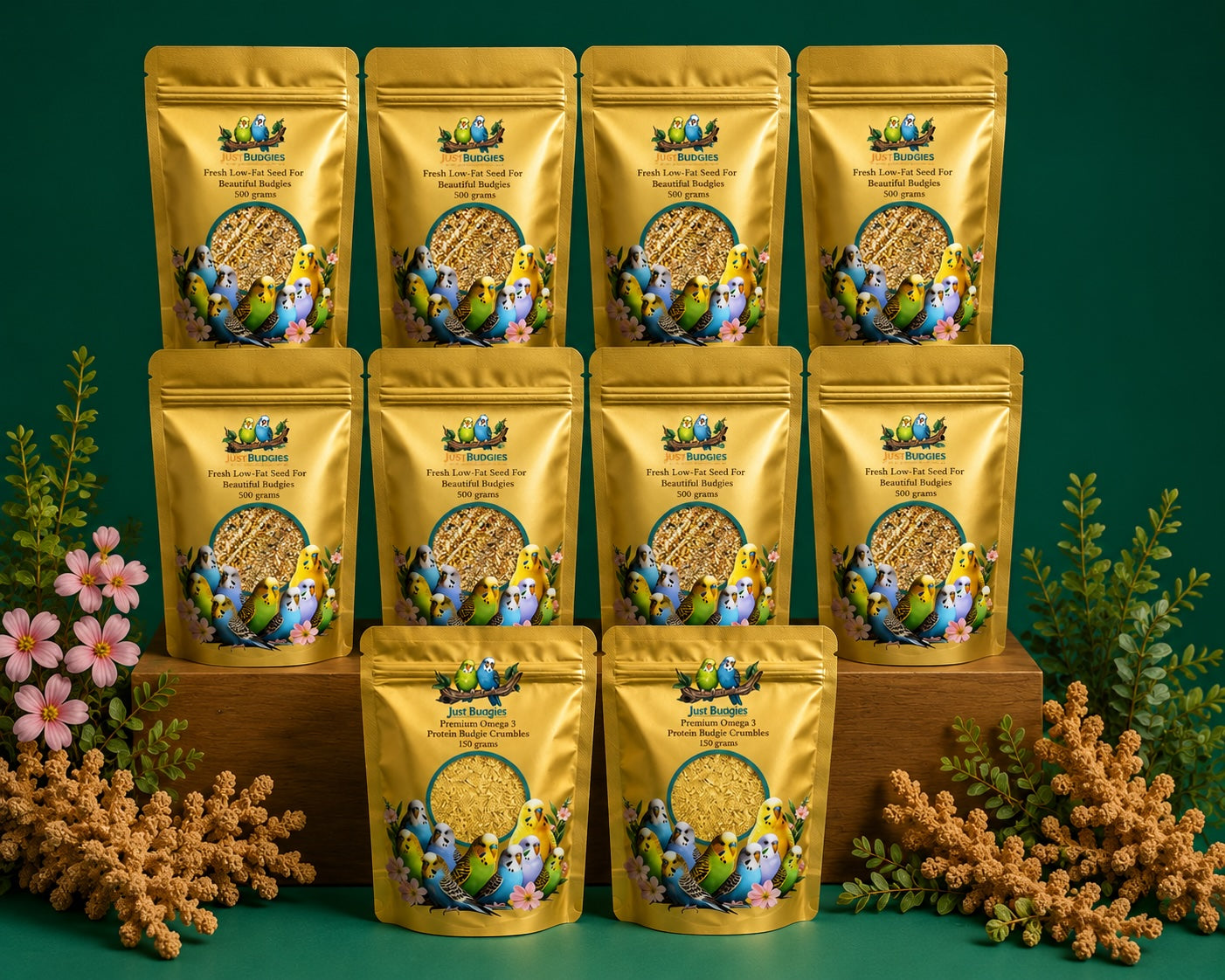 Fresh Low-Fat Budgie Seed For Beautiful Budgies
