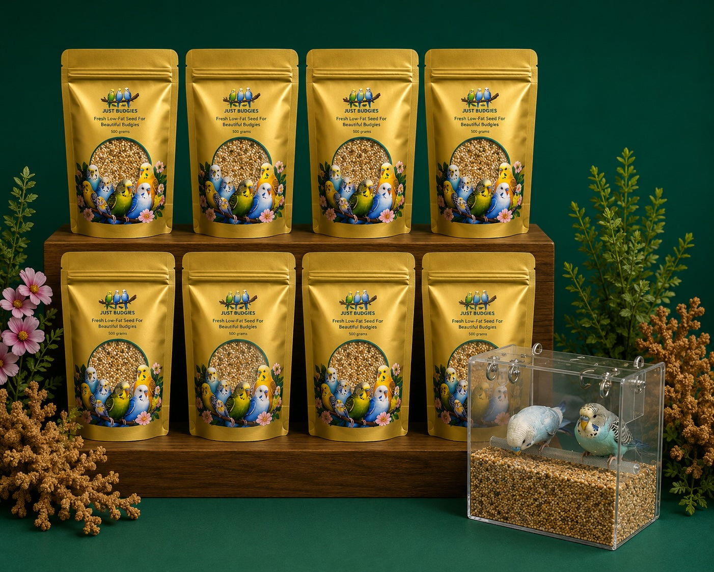 Fresh Low-Fat Budgie Seed For Beautiful Budgies