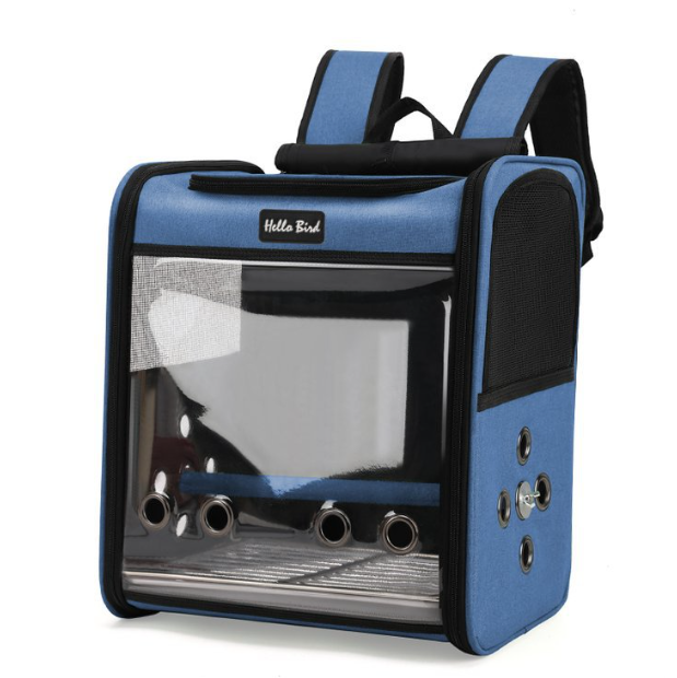 Travel Back Pack with Clear Viewing Panel for Birdies