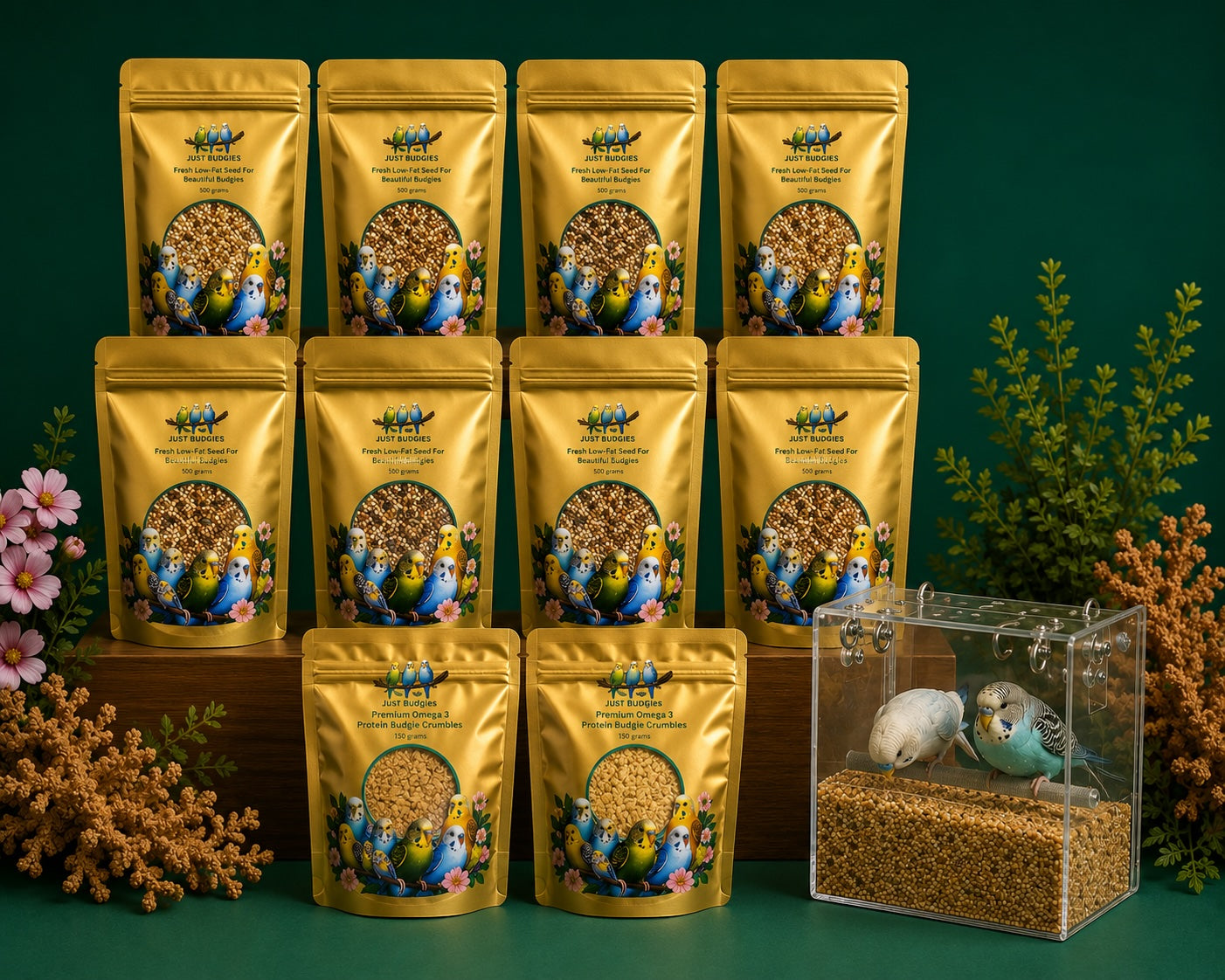 Fresh Low-Fat Budgie Seed For Beautiful Budgies