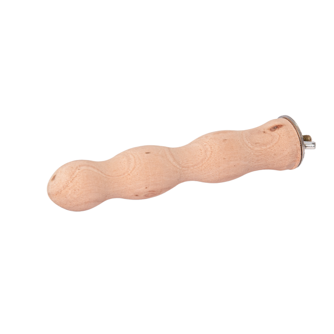 Natural Wood Rippled Exercise Bird Perch