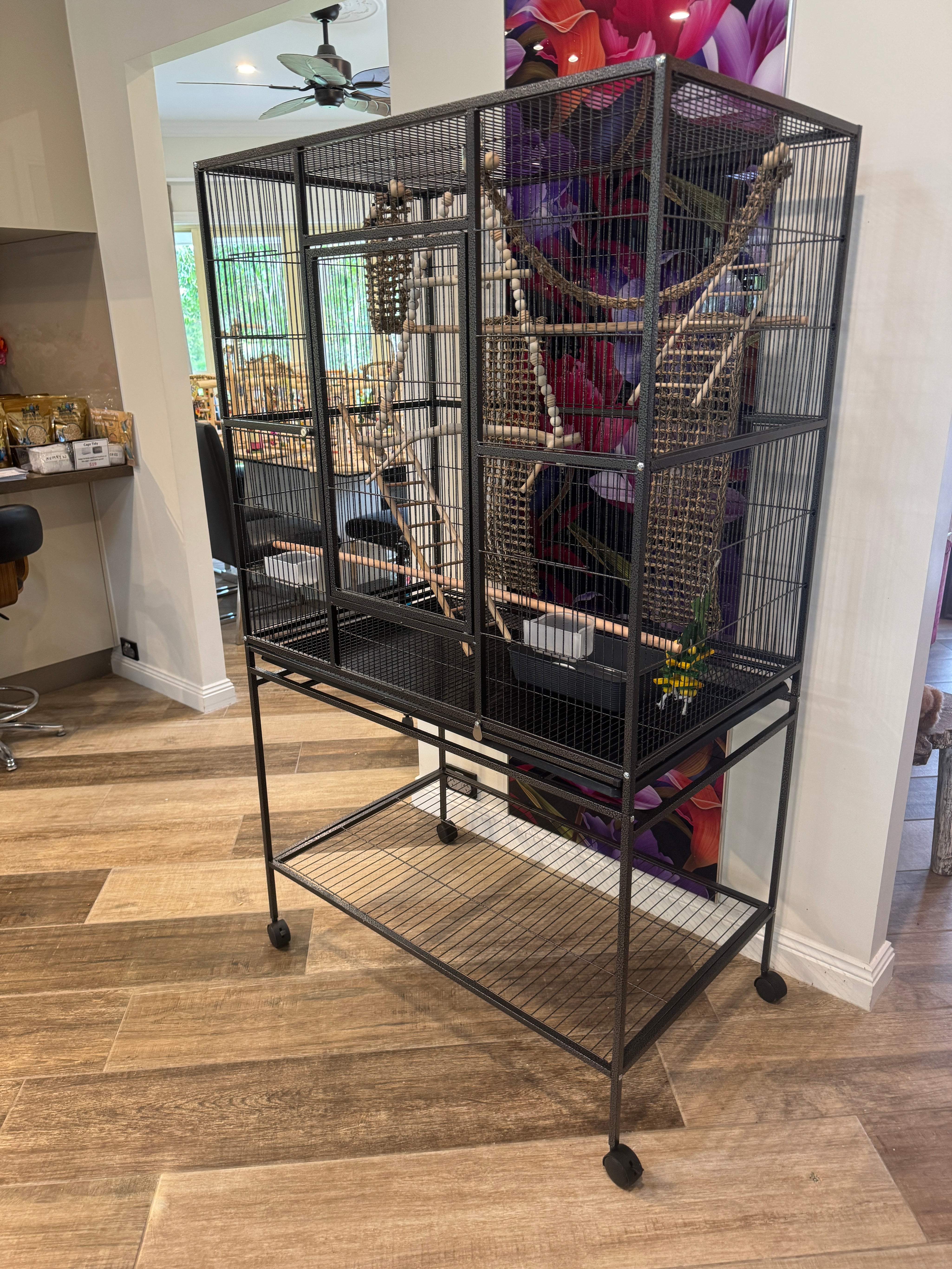 Mega Palace Bird Cage & Stand