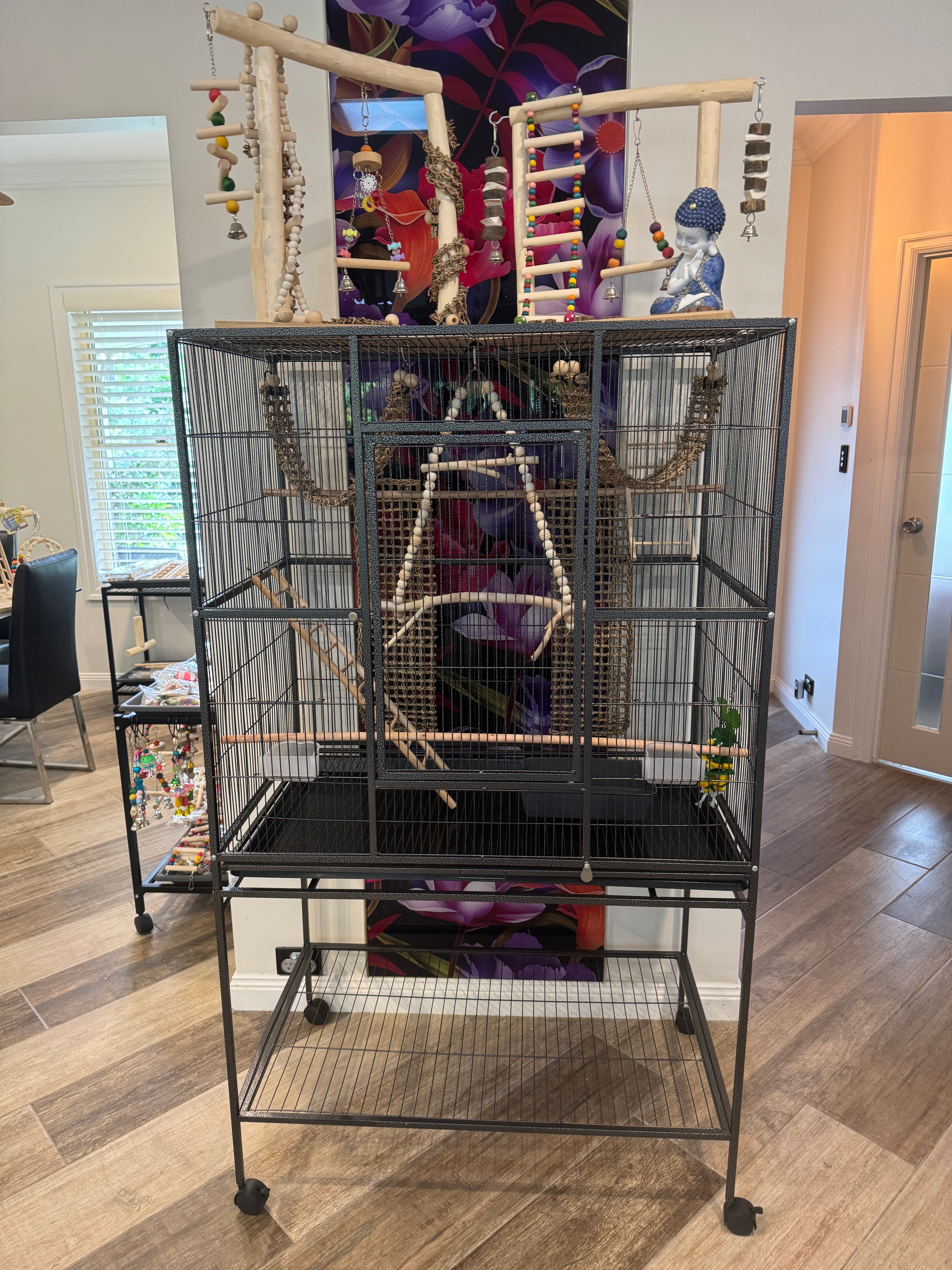 Mega Palace Bird Cage & Stand