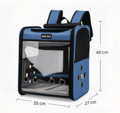 Travel Back Pack with Clear Viewing Panel for Birdies