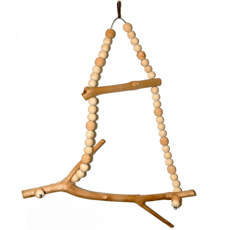 Natural Branch Swing & Perch for Budgies - Large